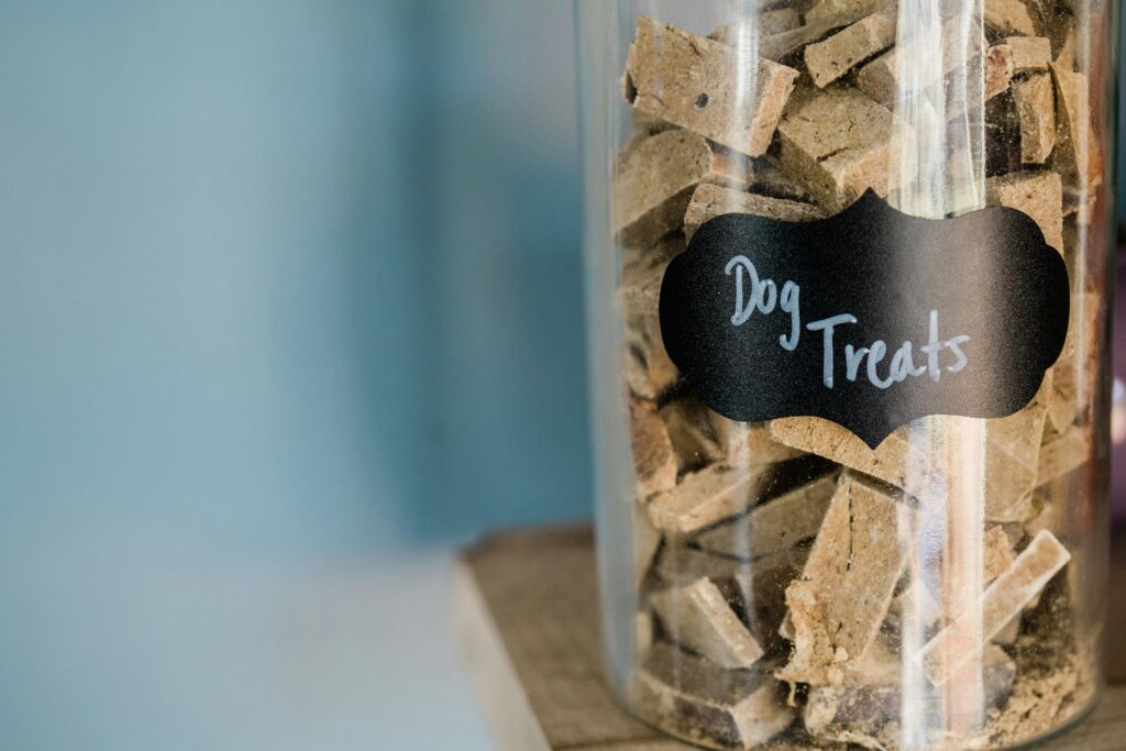 jar of dog treats