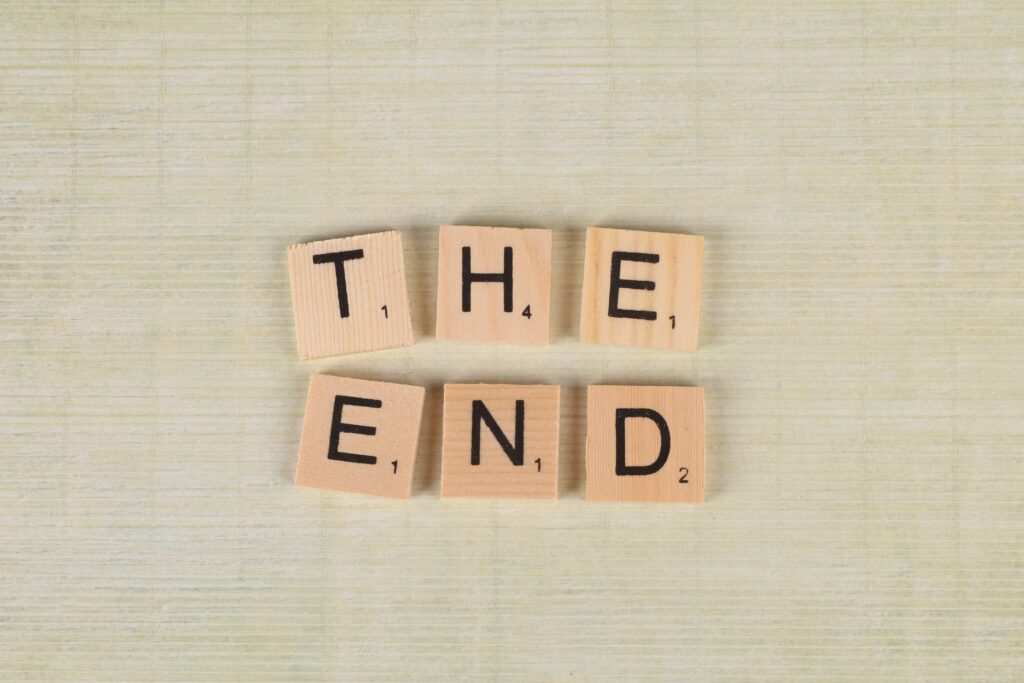 the end in scrabble